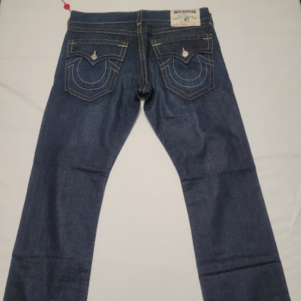*New* True Religion Ricky Straight Jean W 36 Blue - Picture 9 of 10